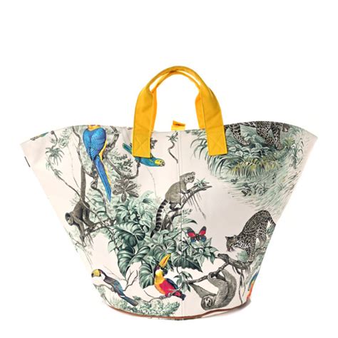 hermes equateur beach bag|HERMES Raw Cotton Canvas Equateur Large Beach Tote.